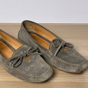 Prada Suede Driving Loafers